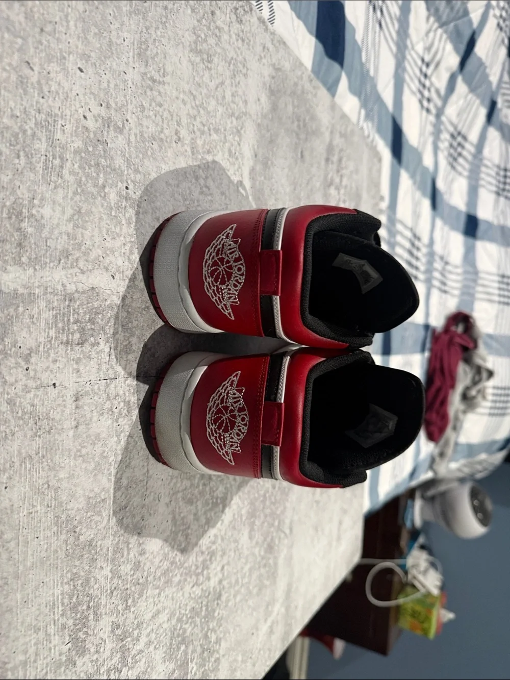 Jordan Men's Sneakers Black and Red